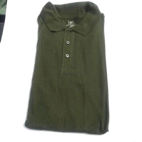 Jersey Polo Style Shirt . Size: Large {42-44} Casual or Work. George . Olive - Picture 3 of 5